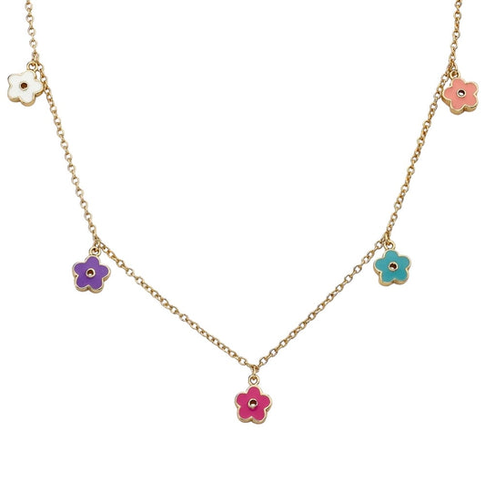 Flower Charm Necklace