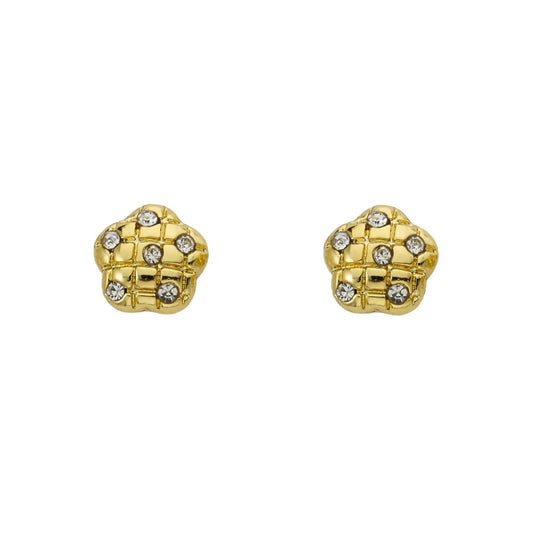 Gold Flower Earrings