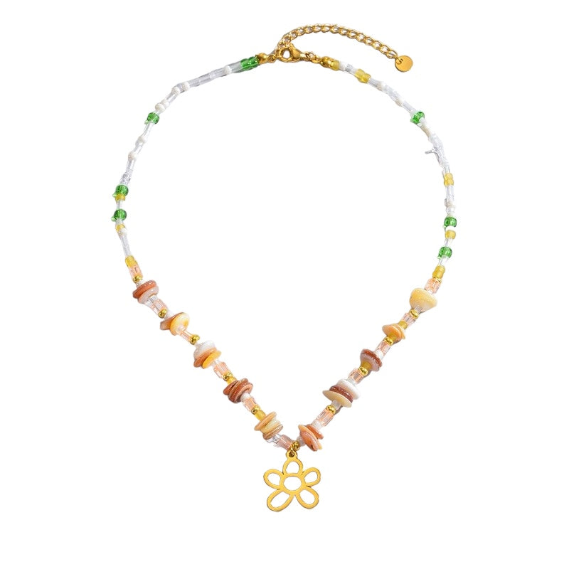 Flower Beads Necklace